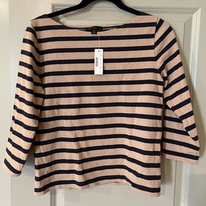 J.Crew striped long-sleeve top